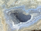 Polished Blue Lace Agate Geodes x 4 From Nsanje, Malawi