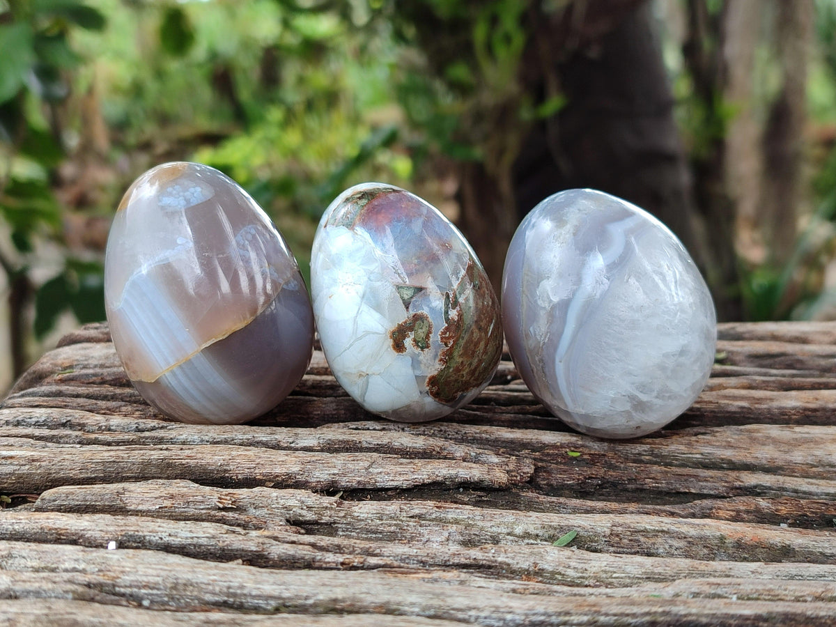 Polished Selected Mixed Mineral and Crystal Eggs x 20 From Zimbabwe