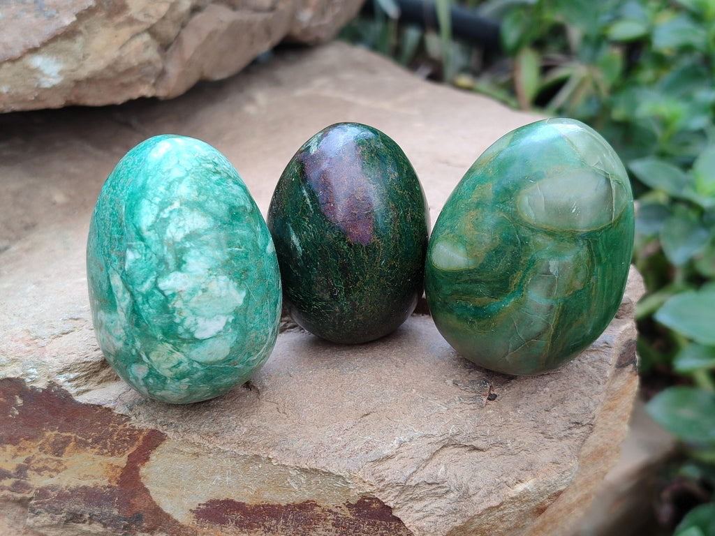 Polished Selected Mixed Mineral and Crystal Eggs x 20 From Zimbabwe