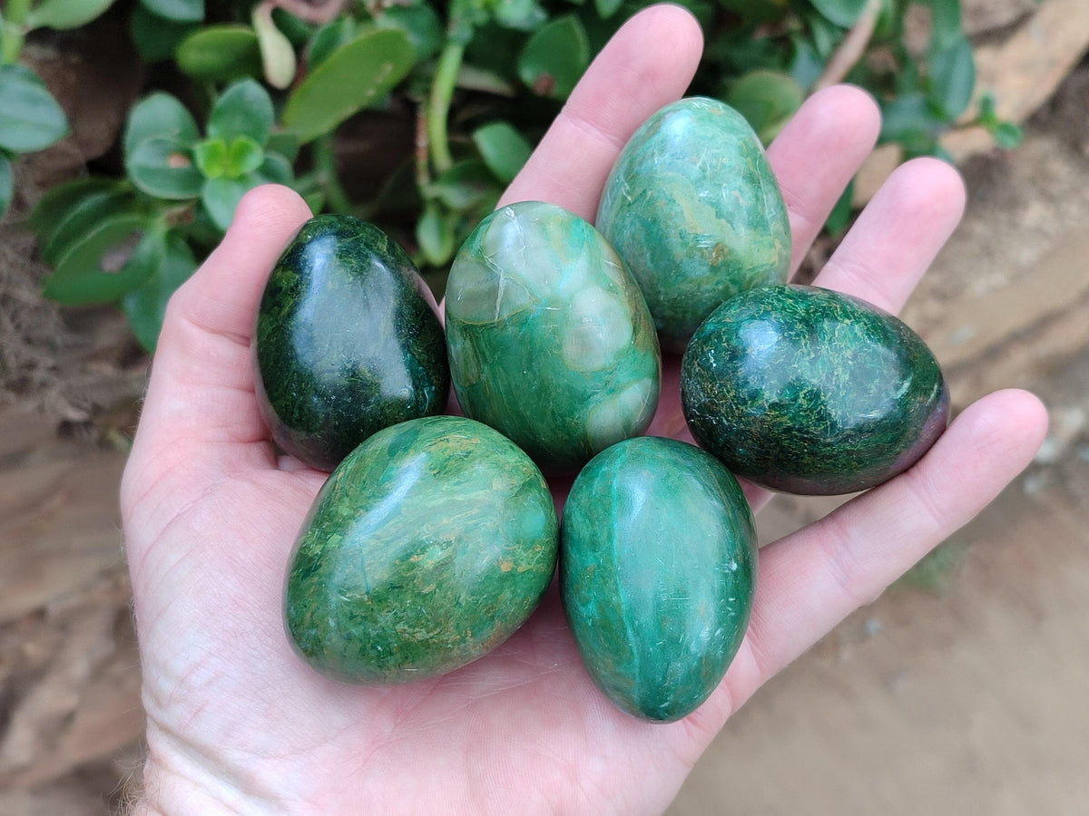 Polished Selected Mixed Mineral and Crystal Eggs x 20 From Zimbabwe