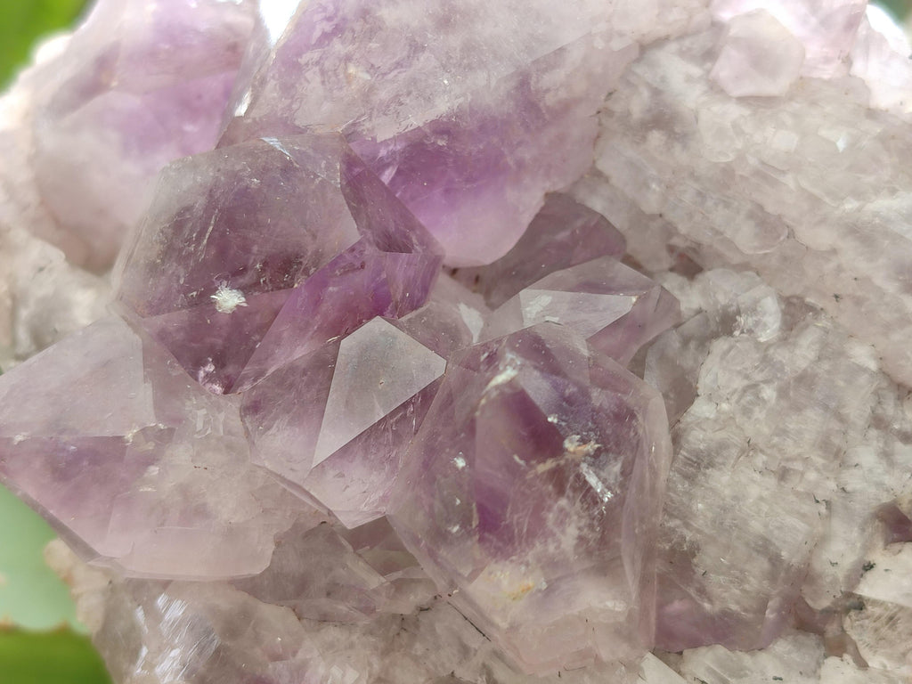 Natural Jacaranda Amethyst Clusters x 2 From Mumbwa, Zambia