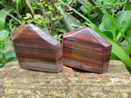 Polished Banded Tiger Iron Jasper Points x 3 From South Africa - Toprock Gemstones and Minerals 