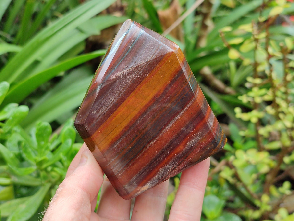 Polished Banded Tiger Iron Jasper Points x 3 From South Africa