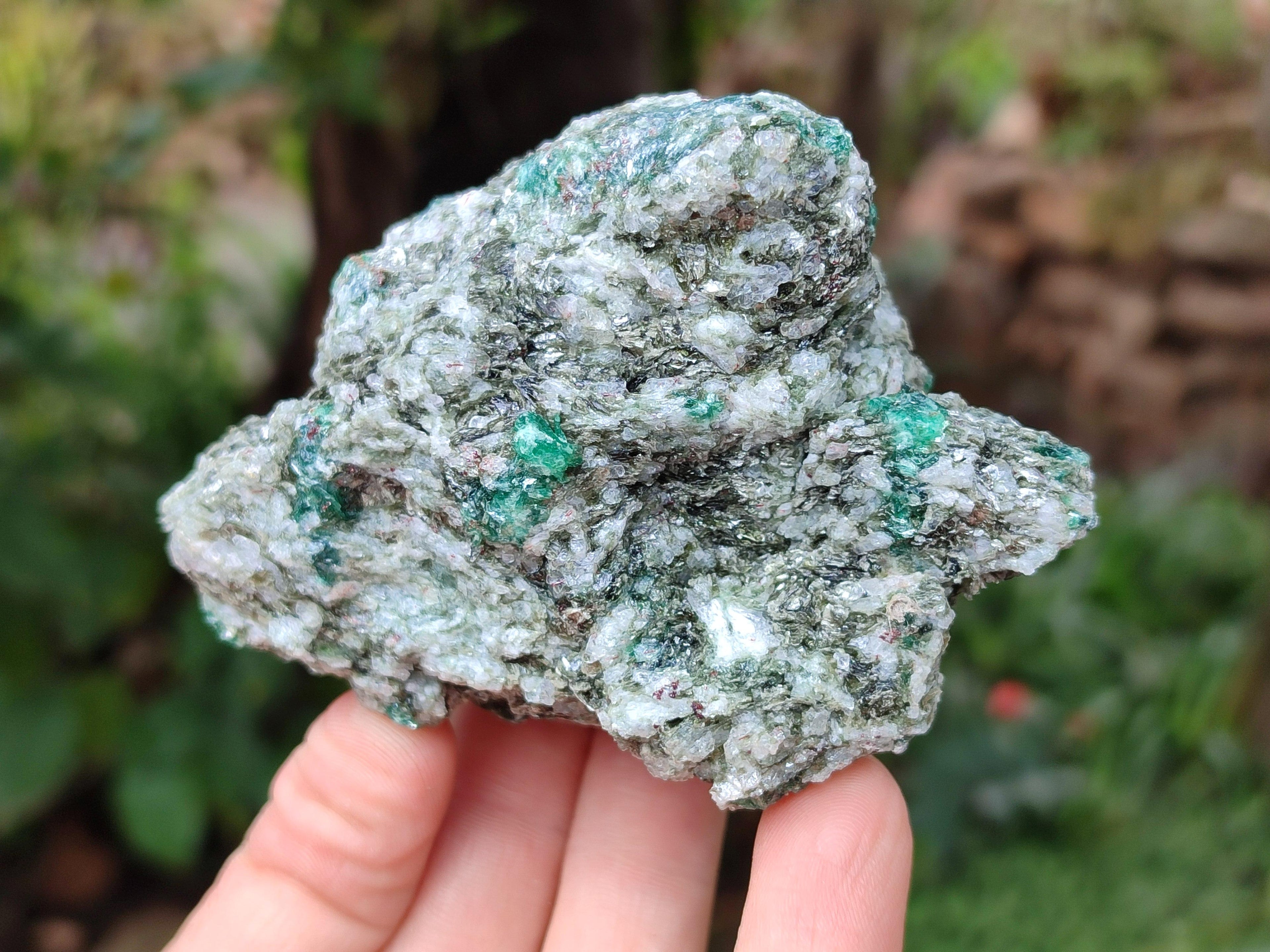 Natural Emerald Mica 'Mutokolite' Cobbed Specimens x 6 From Mutoko, Zimbabwe