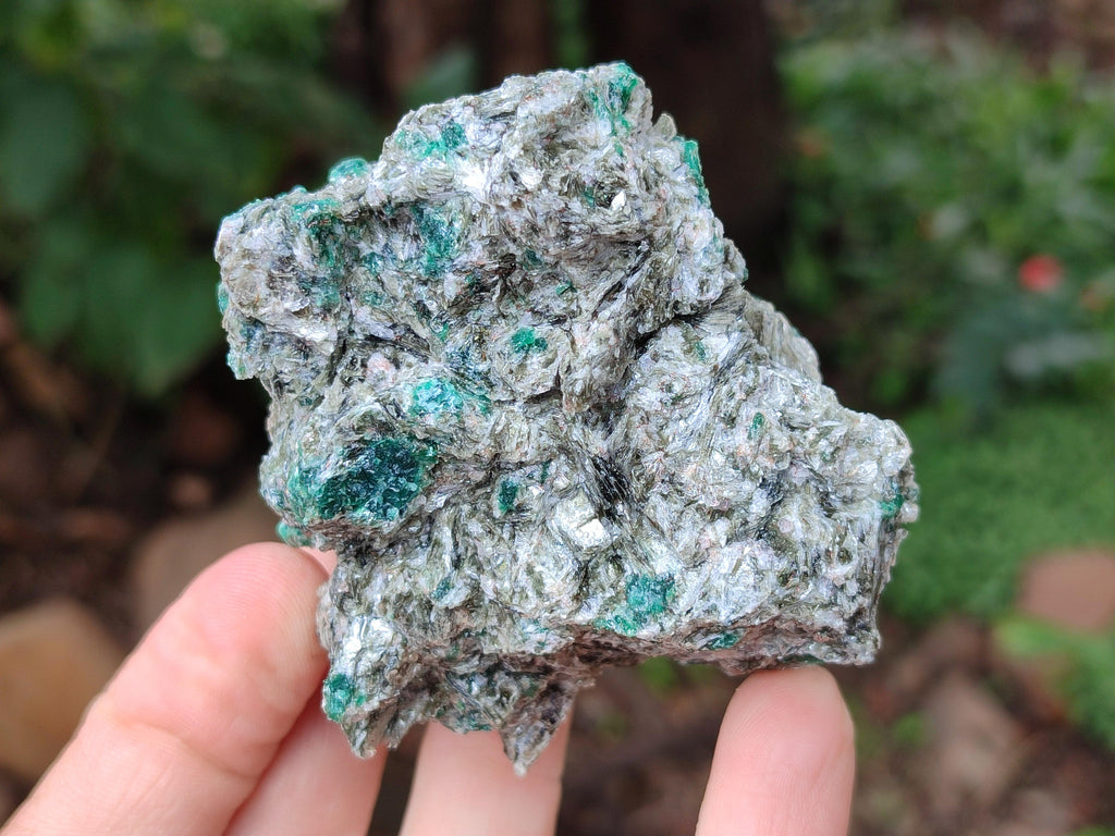 Natural Emerald Mica 'Mutokolite' Cobbed Specimens x 6 From Mutoko, Zimbabwe