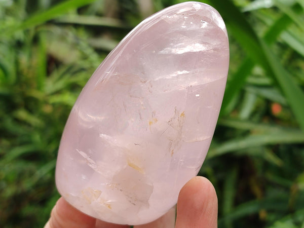 Polished Rose Quartz Standing Free Forms x 6 From Madagascar