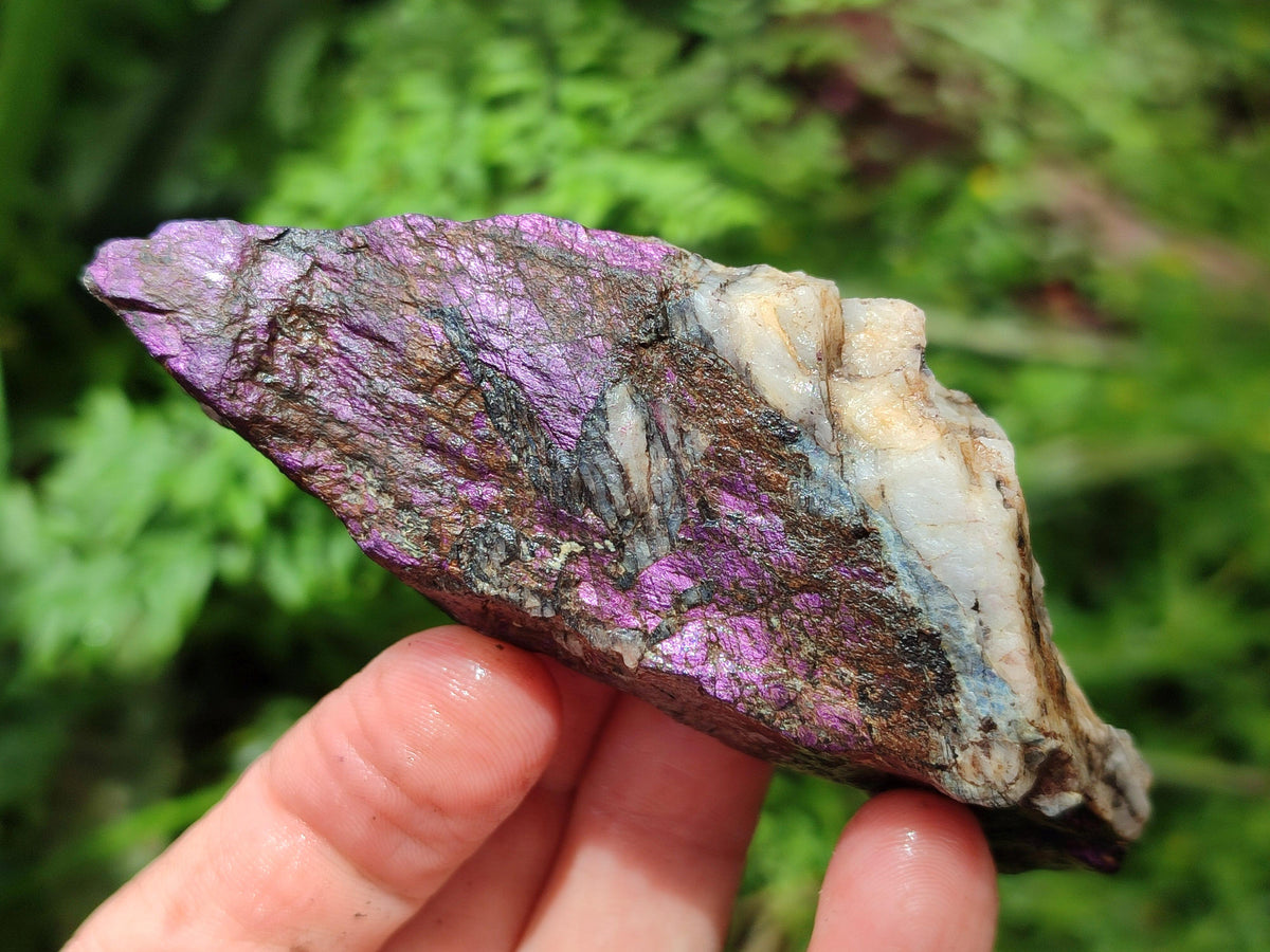 Natural Metallic Purpurite Specimens x 6 From Erongo, Namibia