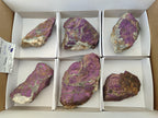 Natural Metallic Purpurite Specimens x 6 From Erongo, Namibia