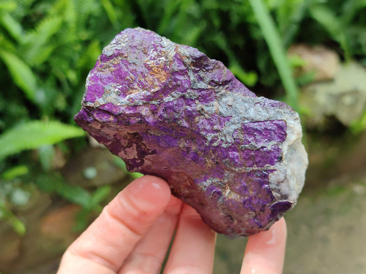 Natural Metallic Purpurite Specimens x 6 From Erongo, Namibia
