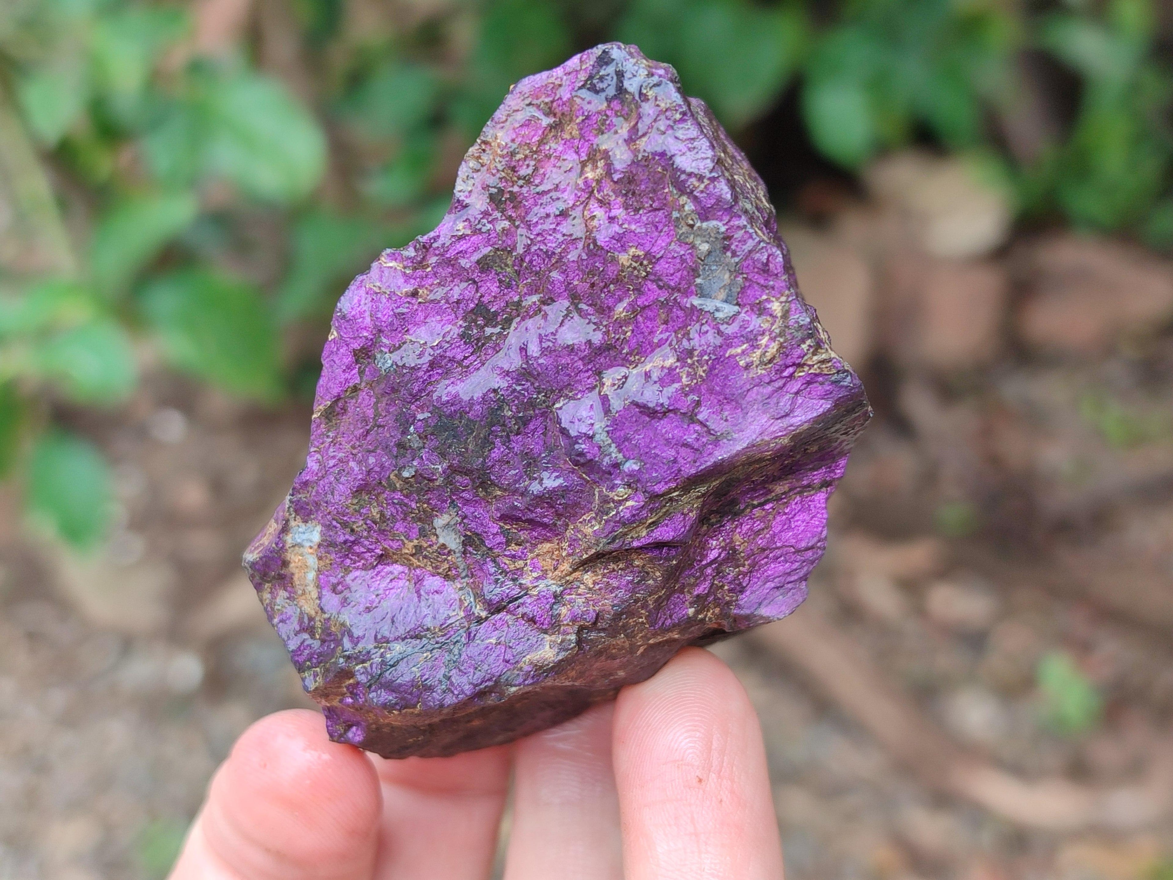 Natural Metallic Purpurite Specimens x 6 From Erongo, Namibia