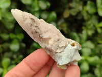 Natural Drusy Quartz Coated Spearhead Calcite Specimens x 35 From Albert's Mountain, Lesotho