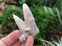 Natural Drusy Quartz Coated Spearhead Calcite Specimens x 35 From Albert's Mountain, Lesotho