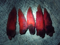 Natural Drusy Quartz Coated Spearhead Calcite Specimens x 35 From Albert's Mountain, Lesotho