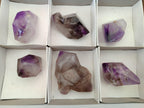 Polished Window Smokey Amethyst Crystals x 6 From Akansobe, Madagascar