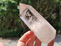 Polished Wispy Smokey Quartz Crystals x 3 From Madagascar