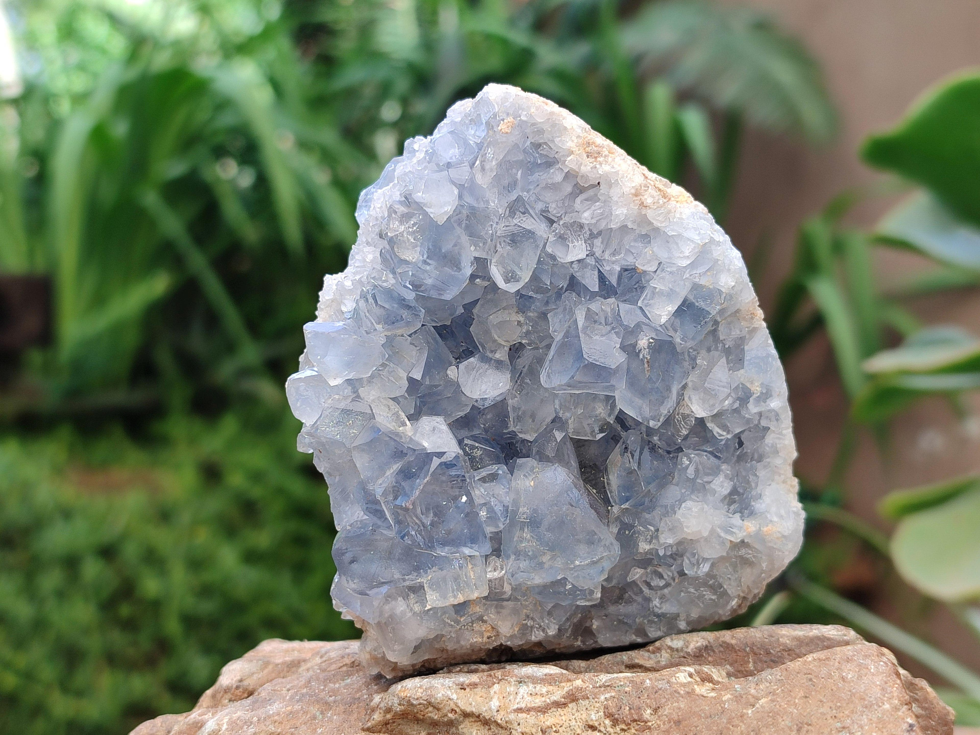 Natural Blue Celestite Specimens x 6 From Sakoany, Madagascar