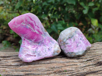 Polished Cobaltion Dolomite Free Form x 4 From Kakanda, Congo