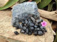 Natural Black Tourmaline Specimens x 3,97 Kg Lot From Zimbabwe