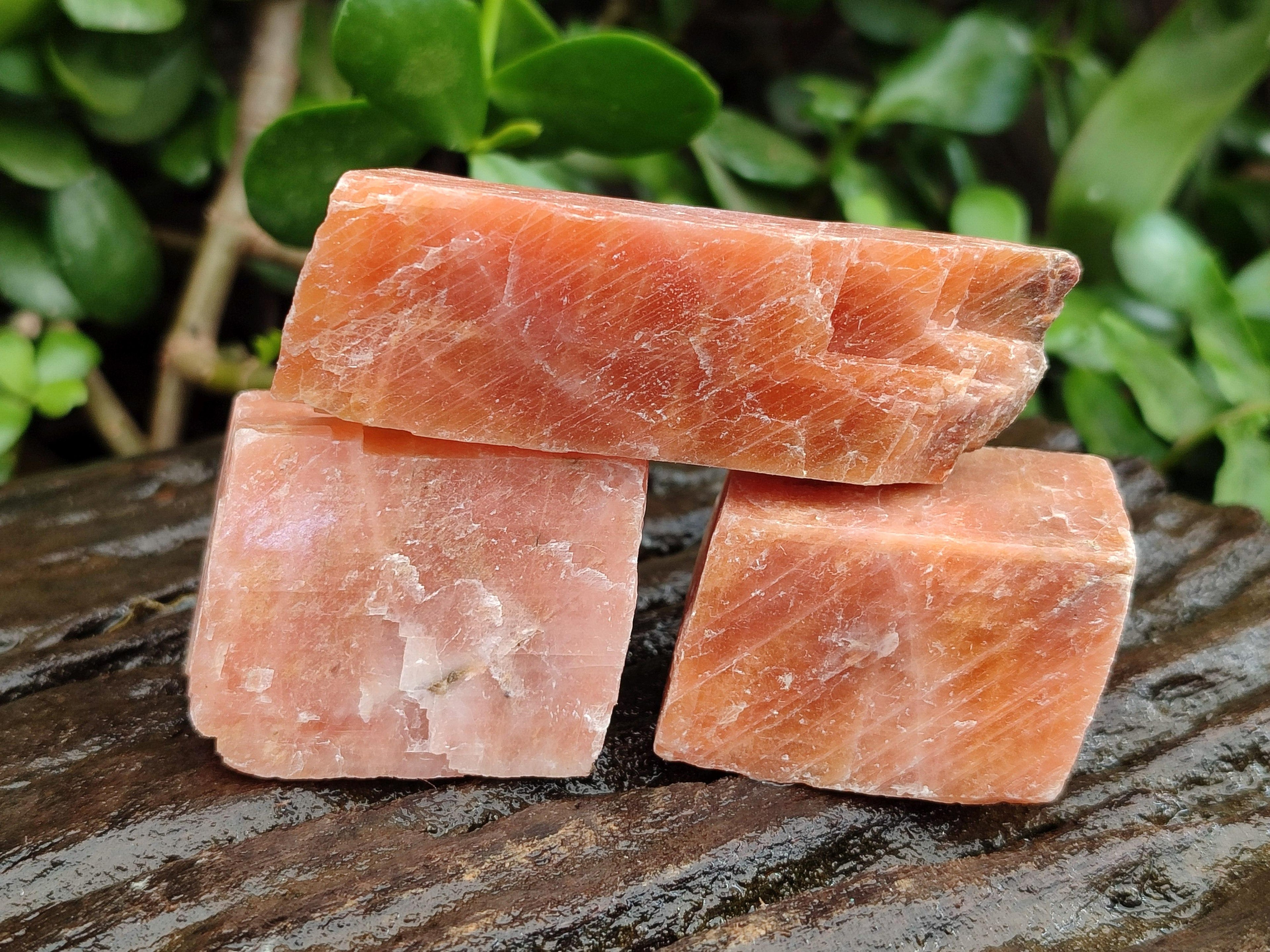 Natural Sunset Orange Calcite Specimens x 24 From Spitzkop, Namibia