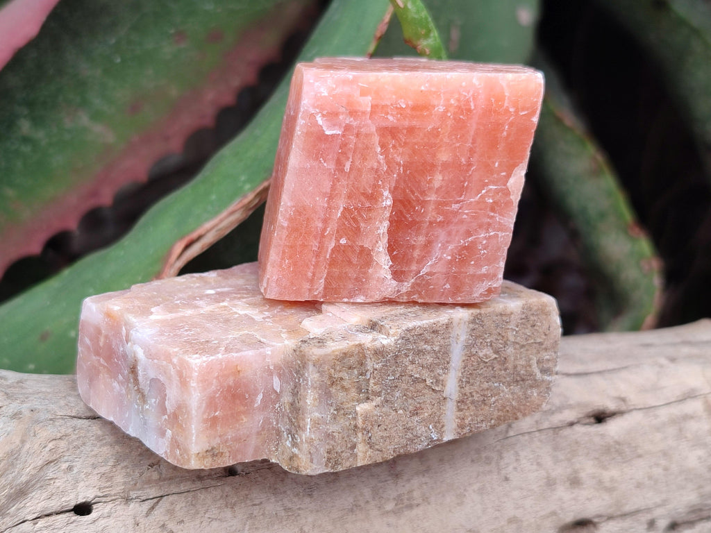 Natural Sunset Orange Calcite Specimens x 24 From Spitzkop, Namibia