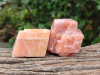 Natural Sunset Orange Calcite Specimens x 24 From Spitzkop, Namibia