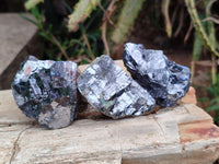 Natural Bright Silver Lead Galena Cobbed Specimens x 23 From Kaokoveld, Namibia