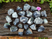 Natural Bright Silver Lead Galena Cobbed Specimens x 23 From Kaokoveld, Namibia