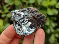 Natural Bright Silver Lead Galena Cobbed Specimens x 23 From Kaokoveld, Namibia