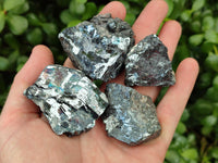 Natural Bright Silver Lead Galena Cobbed Specimens x 23 From Kaokoveld, Namibia