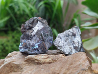 Natural Bright Silver Lead Galena Cobbed Specimens x 23 From Kaokoveld, Namibia