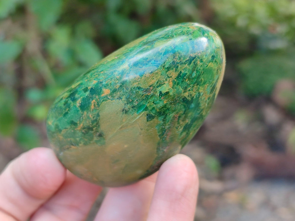 Polished Verdite Palm Stones x 12 From Zimbabwe - Toprock Gemstones and Minerals 