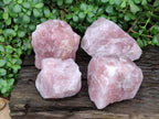 Natural Cobbed Rose Quartz Specimens x 4 From Northern Cape