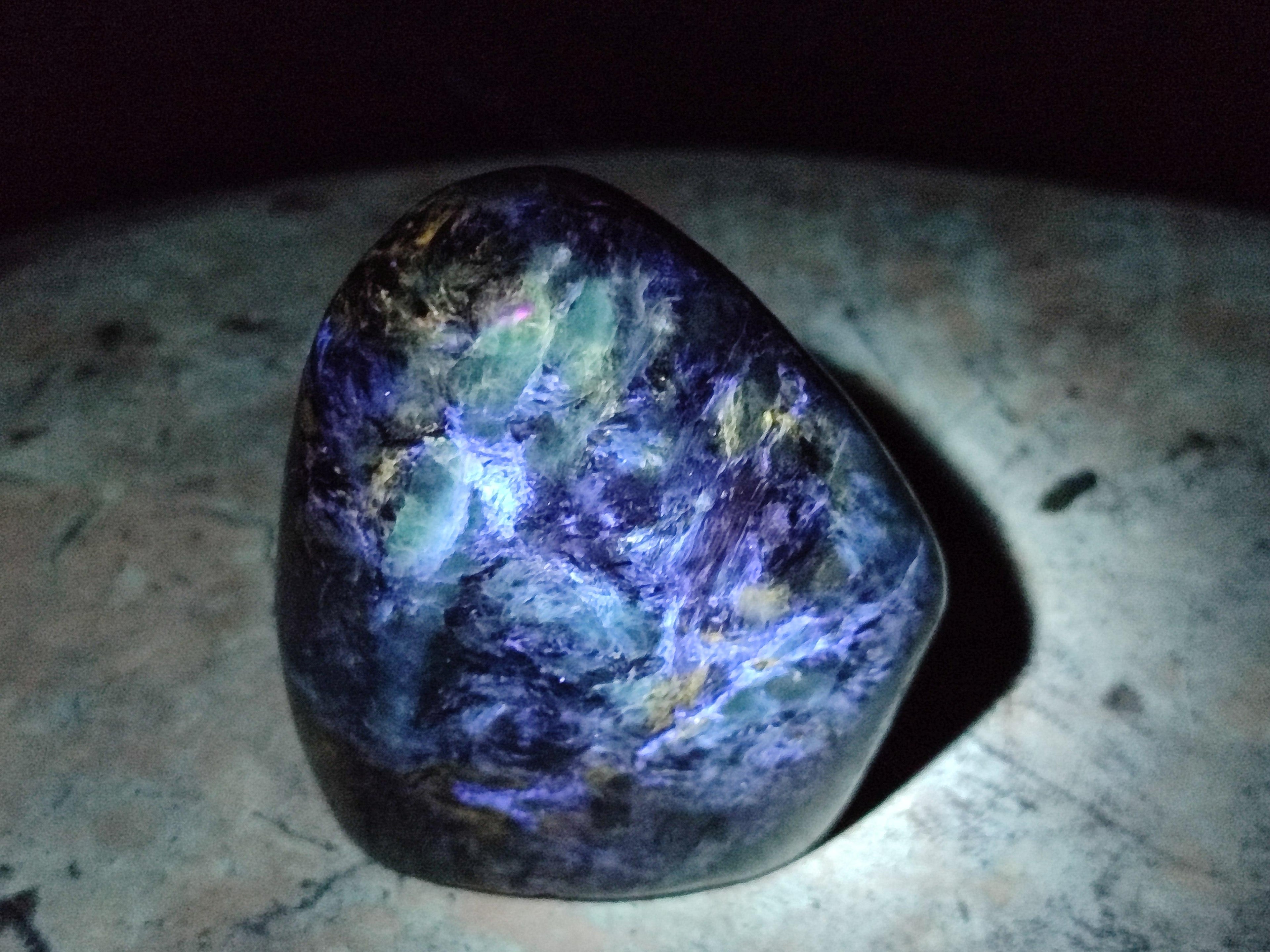 Polished Emerald Mica 'Mutokolite' Standing Free Forms x 4 From Mutoko, Zimbabwe