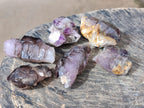 Natural Window Amethyst Crystals x 6 From Chiredzi, Zimbabwe
