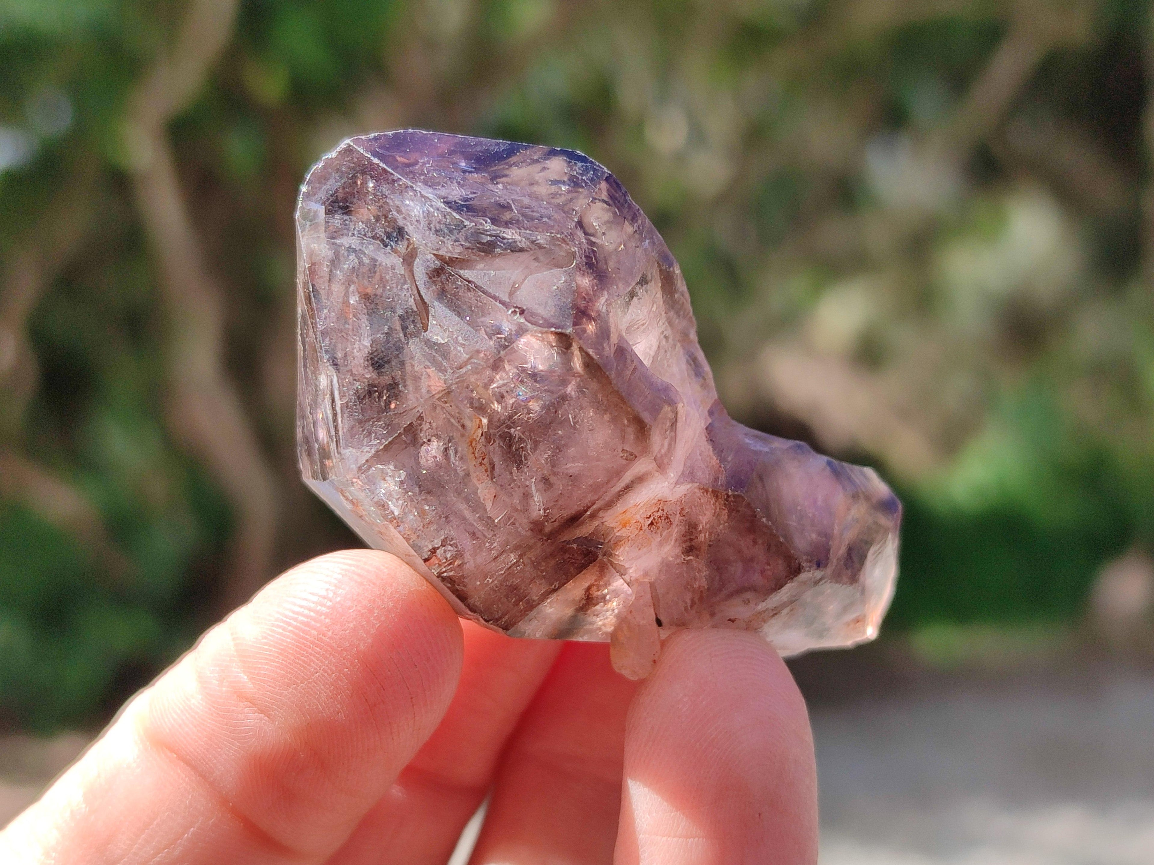 Natural Window Amethyst Crystals x 6 From Chiredzi, Zimbabwe