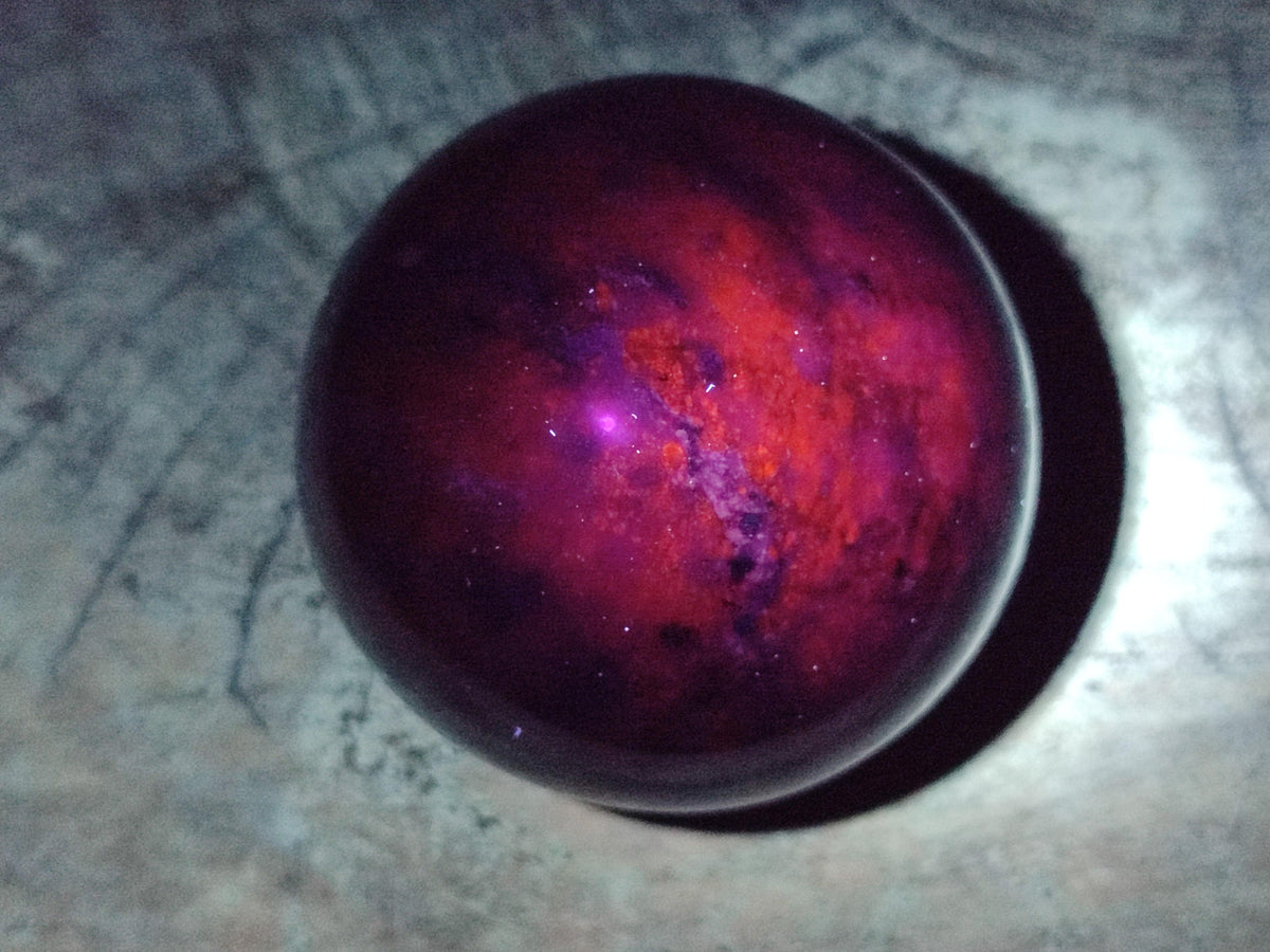 Polished Sodalite Spheres x 2 From Kunene River, Namibia