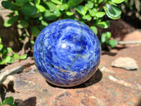 Polished Sodalite Spheres x 3 From Kunene River, Namibia