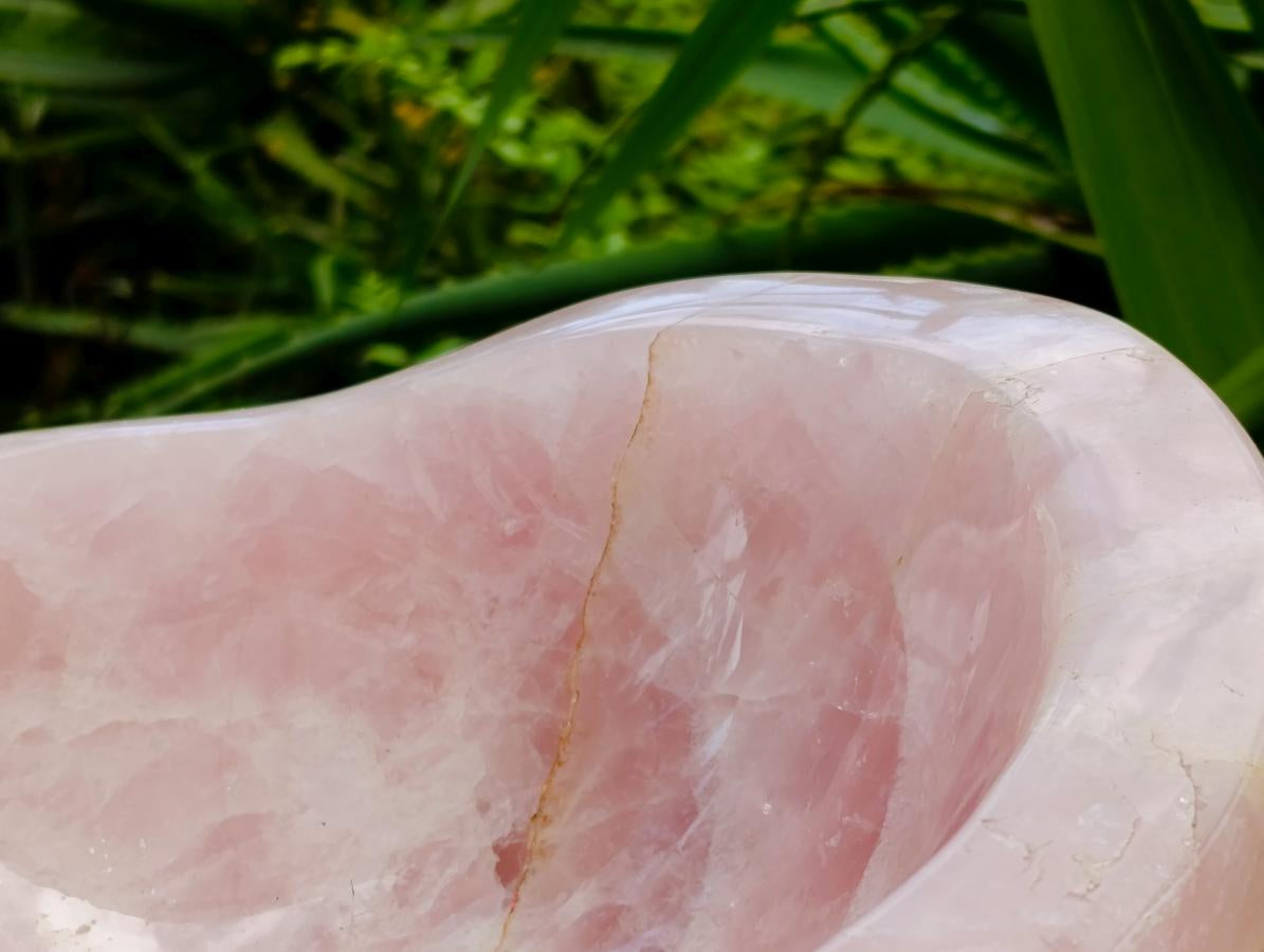 Polished XL Rose Quartz Bowl x 1 From Ambatondrazaka , Madagascar