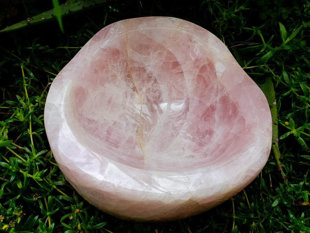 Polished XL Rose Quartz Bowl x 1 From Ambatondrazaka , Madagascar