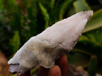 Natural Drusy Quartz Coated Calcite Spearhead Crystals x 12 From Alberts Mountain, Lesotho