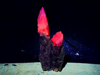 Natural Drusy Quartz Coated Calcite Spearhead Crystals x 12 From Alberts Mountain, Lesotho