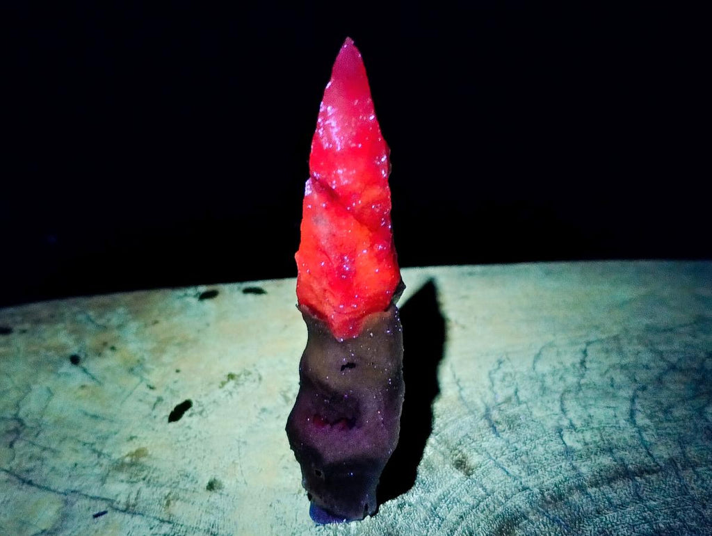 Natural Drusy Quartz Coated Calcite Spearhead Crystals x 12 From Alberts Mountain, Lesotho