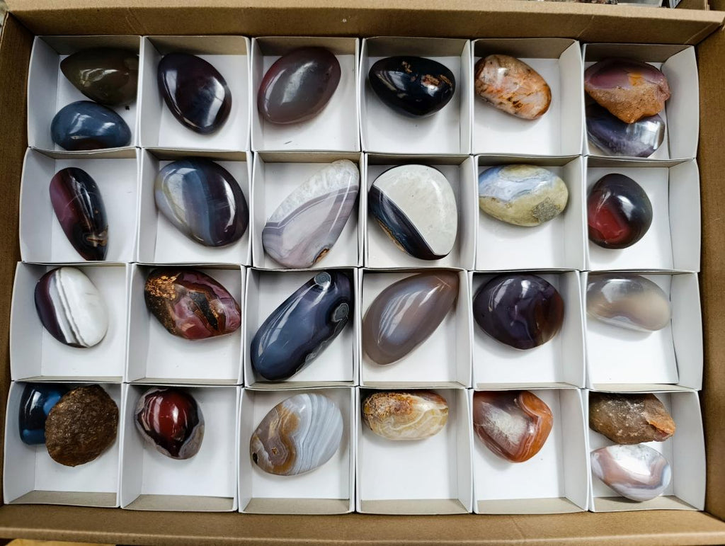 Polished Red Shashe River Agate Free Forms x 28 From Shashe River, Zimbabwe - Toprock Gemstones and Minerals 