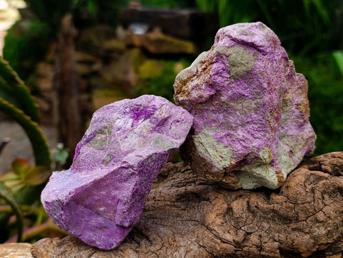 Natural Stichtite Cobbed Specimens x 8 From Barberton, South Africa - Toprock Gemstones and Minerals 