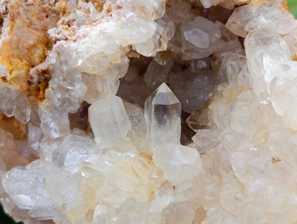 Natural Limonite Quartz Clusters x 3 From Solwezi, Zambia