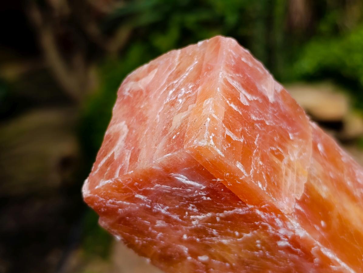 Natural Sunset Orange Calcite Specimens x 3 From Spitzkop, Namibia