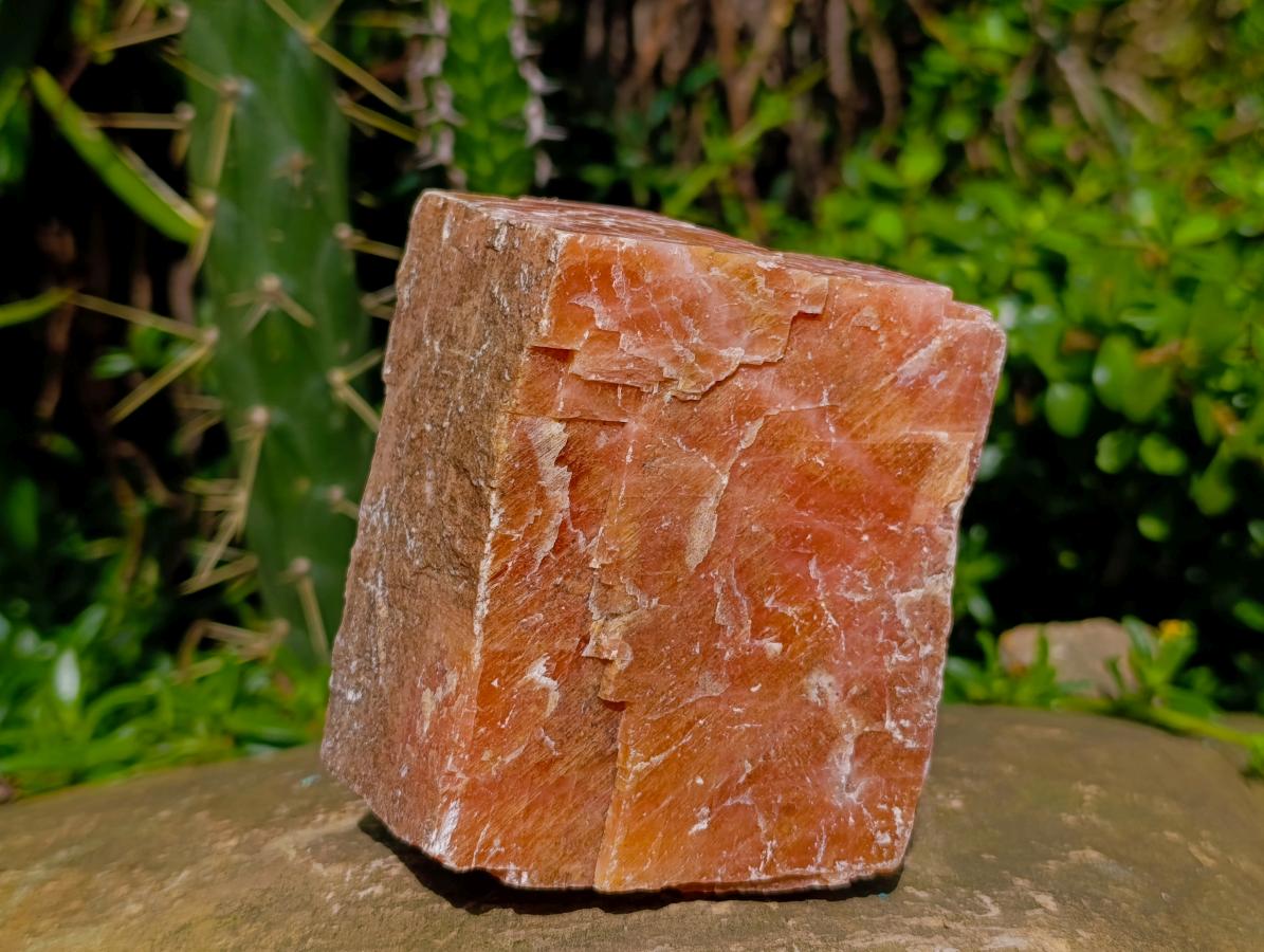 Natural Sunset Orange Calcite Specimens x 3 From Spitzkop, Namibia
