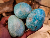 Polished Amazonite Palm Stones x 25 From Madagascar