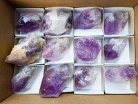 Natural Jacaranda Amethyst Crystals x 12 From Mumbwa, Zambia