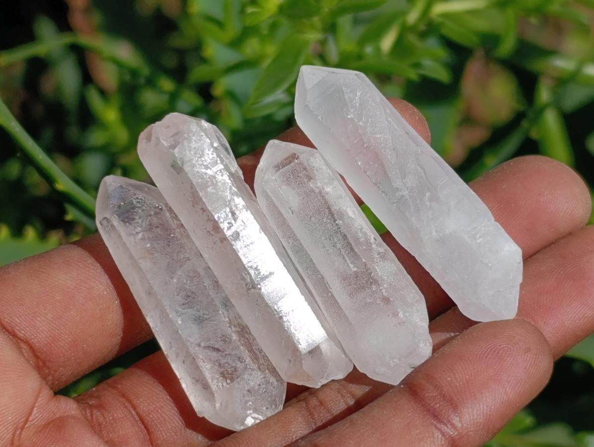 Natural Clear Quartz Crystals x 70 From Madagascar